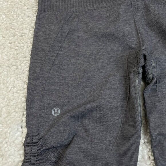 Lululemon In The Flow Crop Legging Heathered Gray - Picture 6 of 12